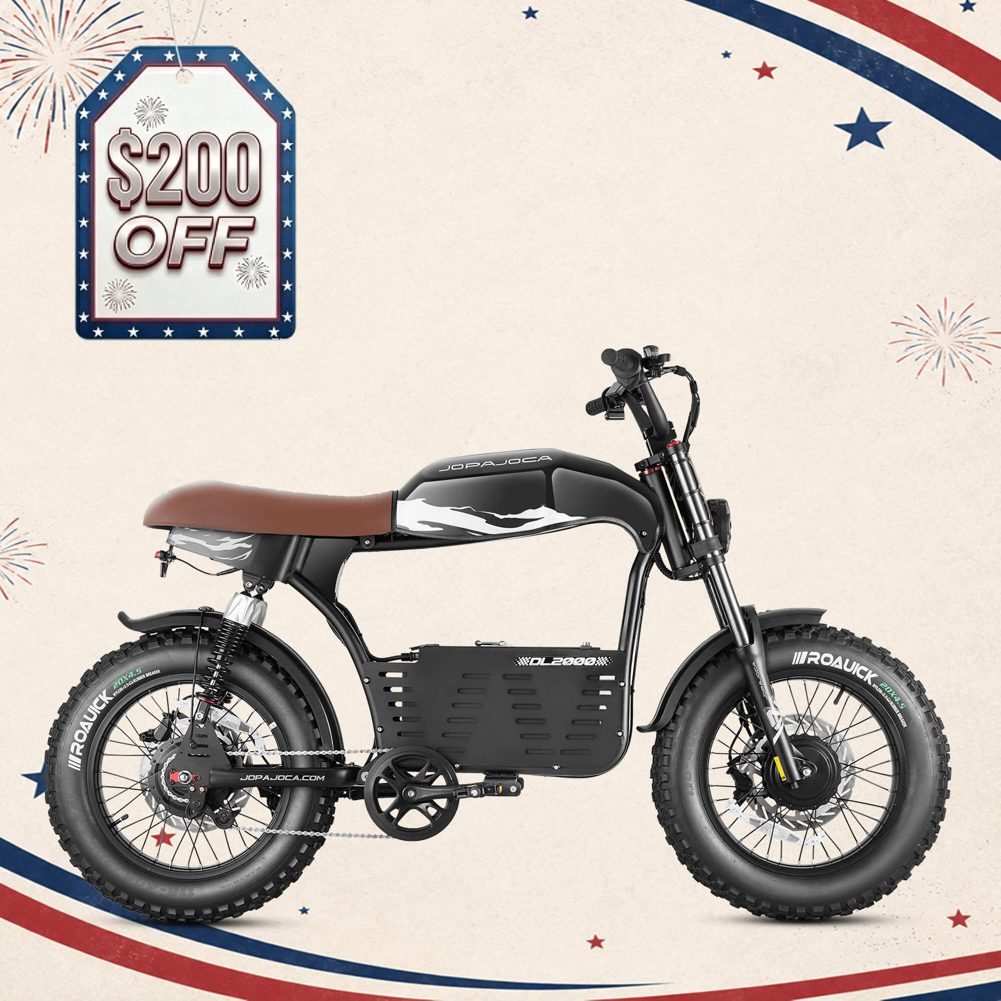 ストライクイーグル＆八咫烏 1600W Dual Motor Electric Bike | Moped Style eBike | Eahora DL2000