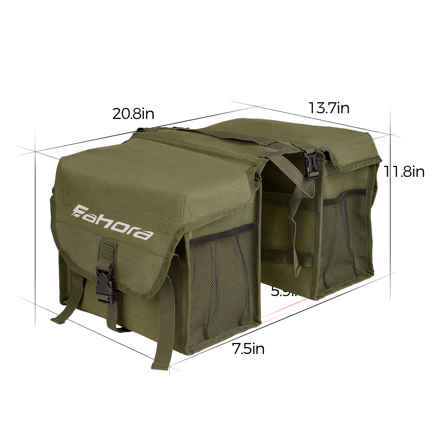 Rear Saddle Bag Bag 30L to 50L Eahora Bicycle Accessories