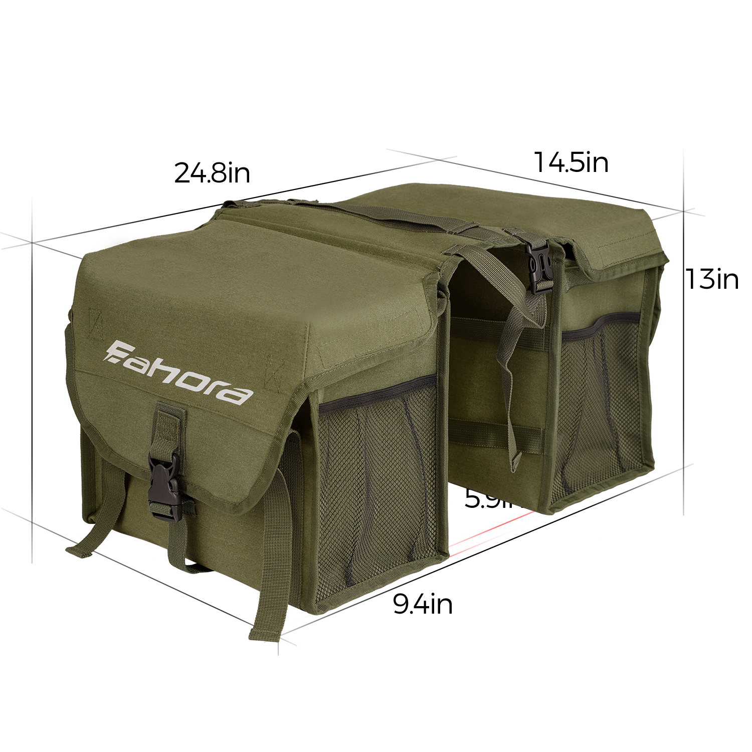 Rear Saddle Bag Bag 30L to 50L | Eahora Bicycle Accessories