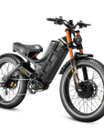 Black Eahora Romeo Ultra II 5000w dual motor ebike front-right view