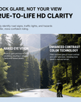 High-definition UV-protective outdoor cycling glasses