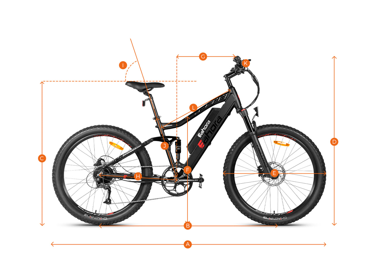 500W Electric Mountain Bike | Full Suspension Electric Mountain Bike | Eahora AM100
