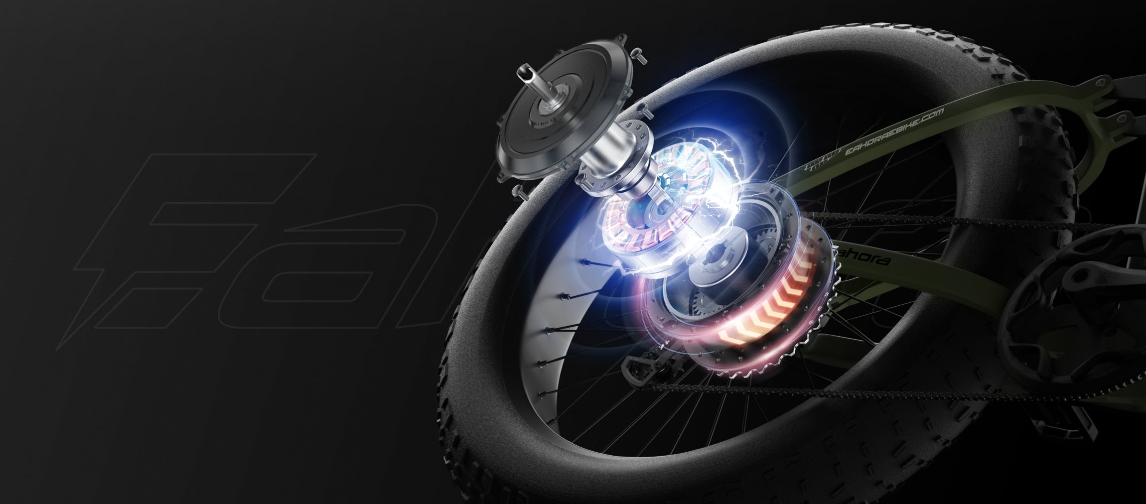 Fat Tire Electric Bike 750 Watt | 750W eBike Motor | Eahora AM200