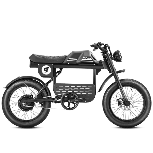 20 inch black Eahora FT-01 1000W electric bicycle side view