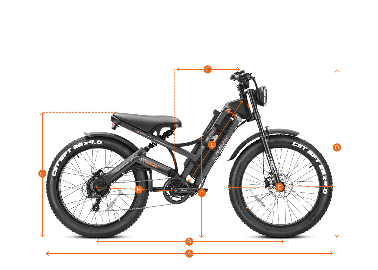 1000W Electric Bike | Moped Style Electric Bike | Eahora Romeo
