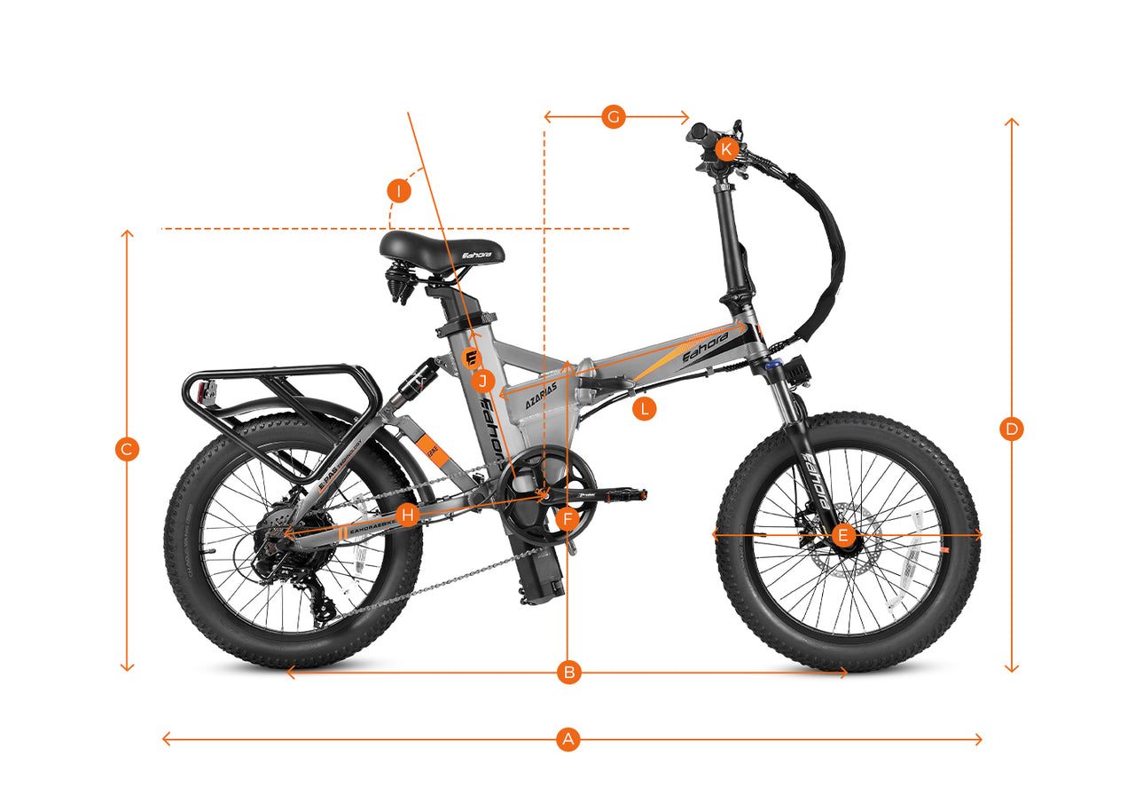750W Folding Electric Bike | Step Thru Electric Bike | Eahora Azaria