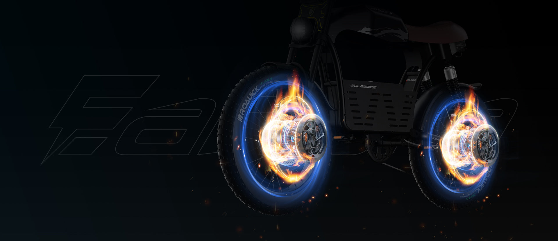 1600W Dual Motor Electric Bike | Moped Style eBike | Eahora DL2000
