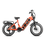 Orange Eahora Juliet step-thru fat tire electric bike full side view