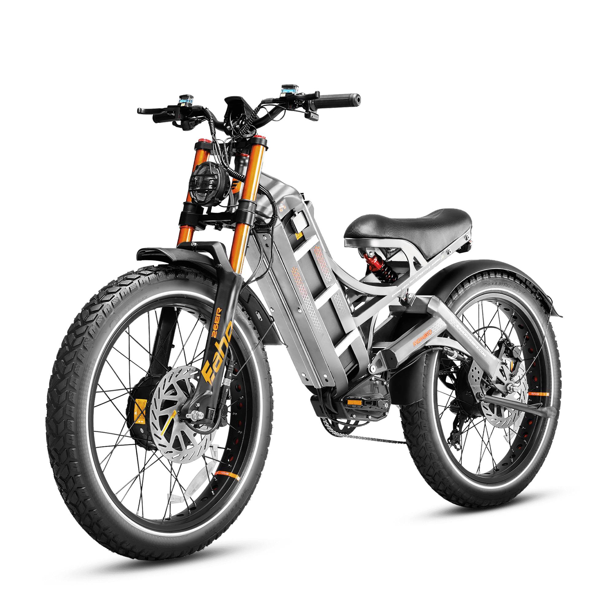 Eahora Romeo Pro II 3000W AWD Electric Bike 28MPH Full Suspension, Green