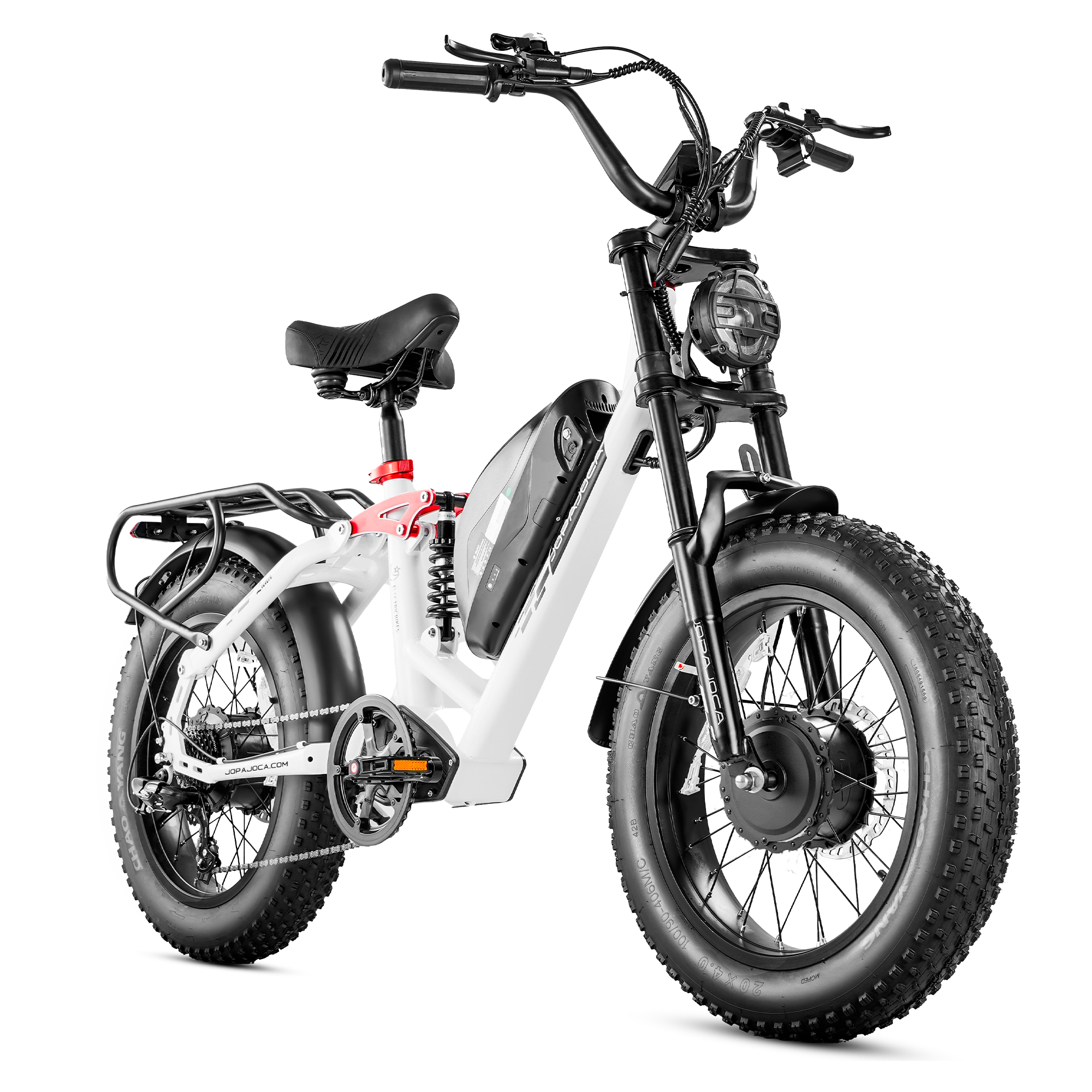 Eahora Luna II 2 Motors AWD Electric Bike 2000W 20Ah Off-Road, Black