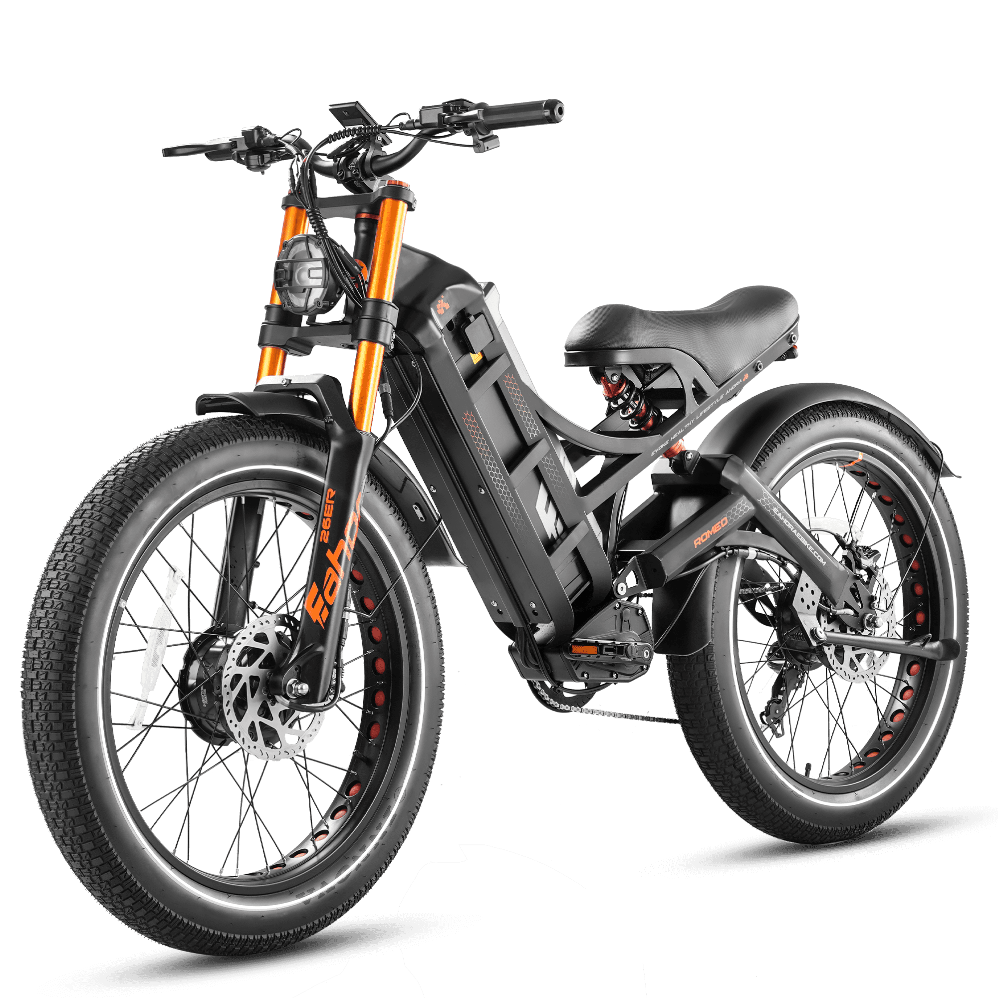 Eahora Romeo Pro II Ebike 26" 3000W AWD Electric Bike 41 Mph 104 Mi