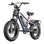 Blue Eahora Terra II 20 inch fat tire ebike front-left view