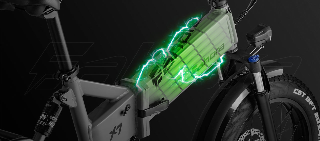 Electric Bike Battery 48V | Folding Electric Bike | Eahora X7 Special