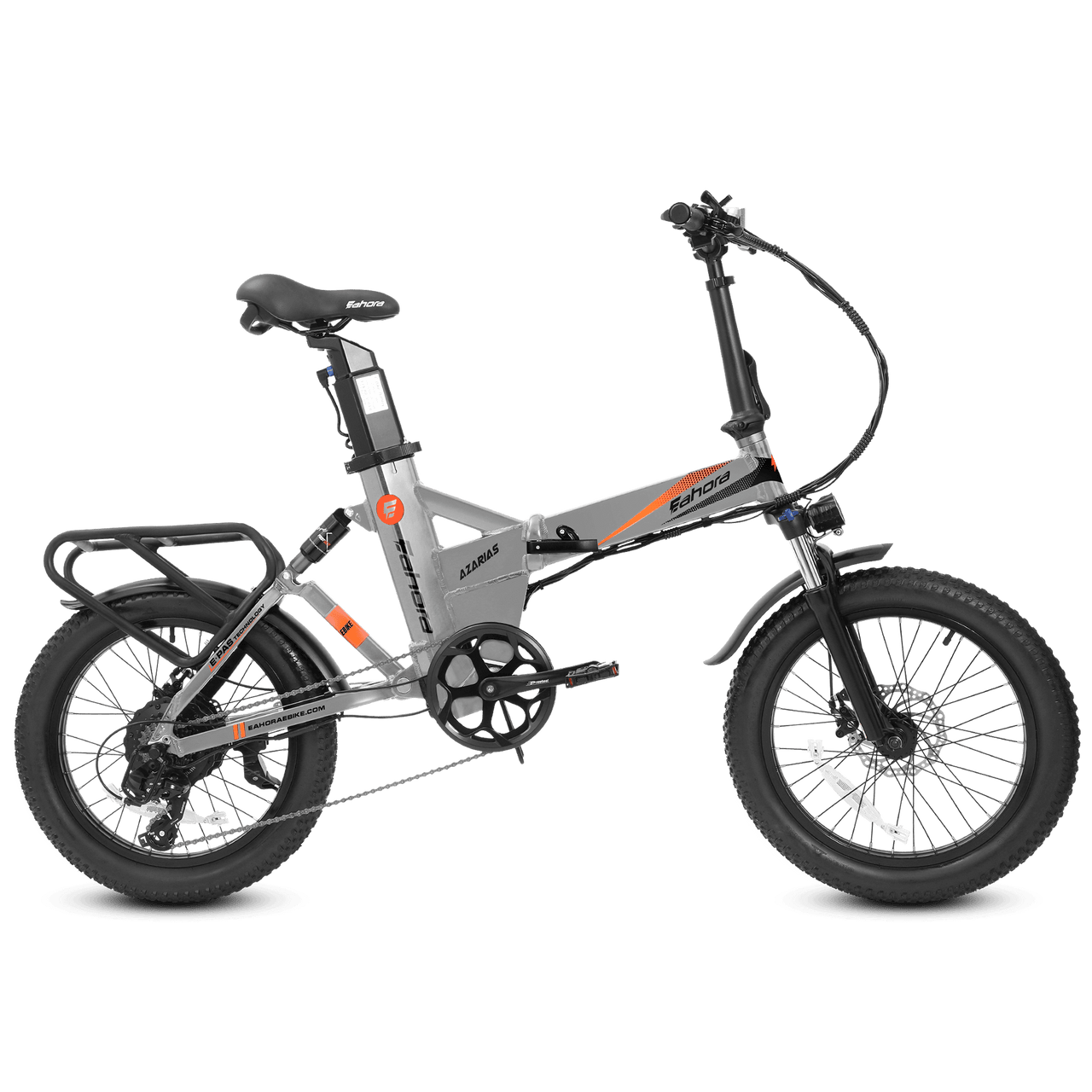 Folding Electric Bike 750W | Long Range Electric Bike | Azaria High-Step (Grey)