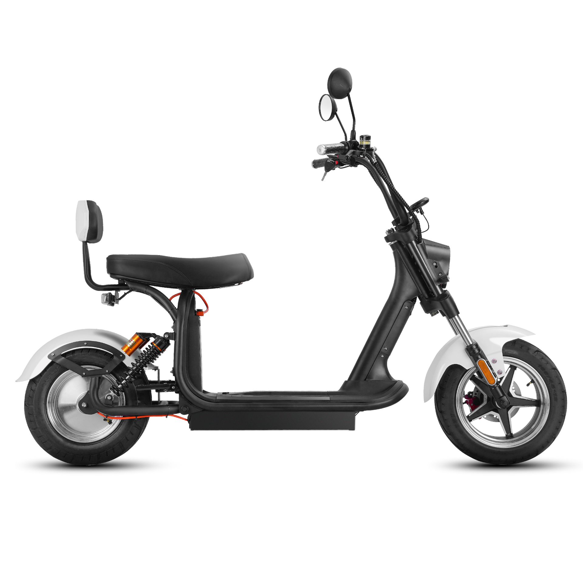 2000W Electric Fat Tire Scooter_Moped For Adults_Eahora H10_White