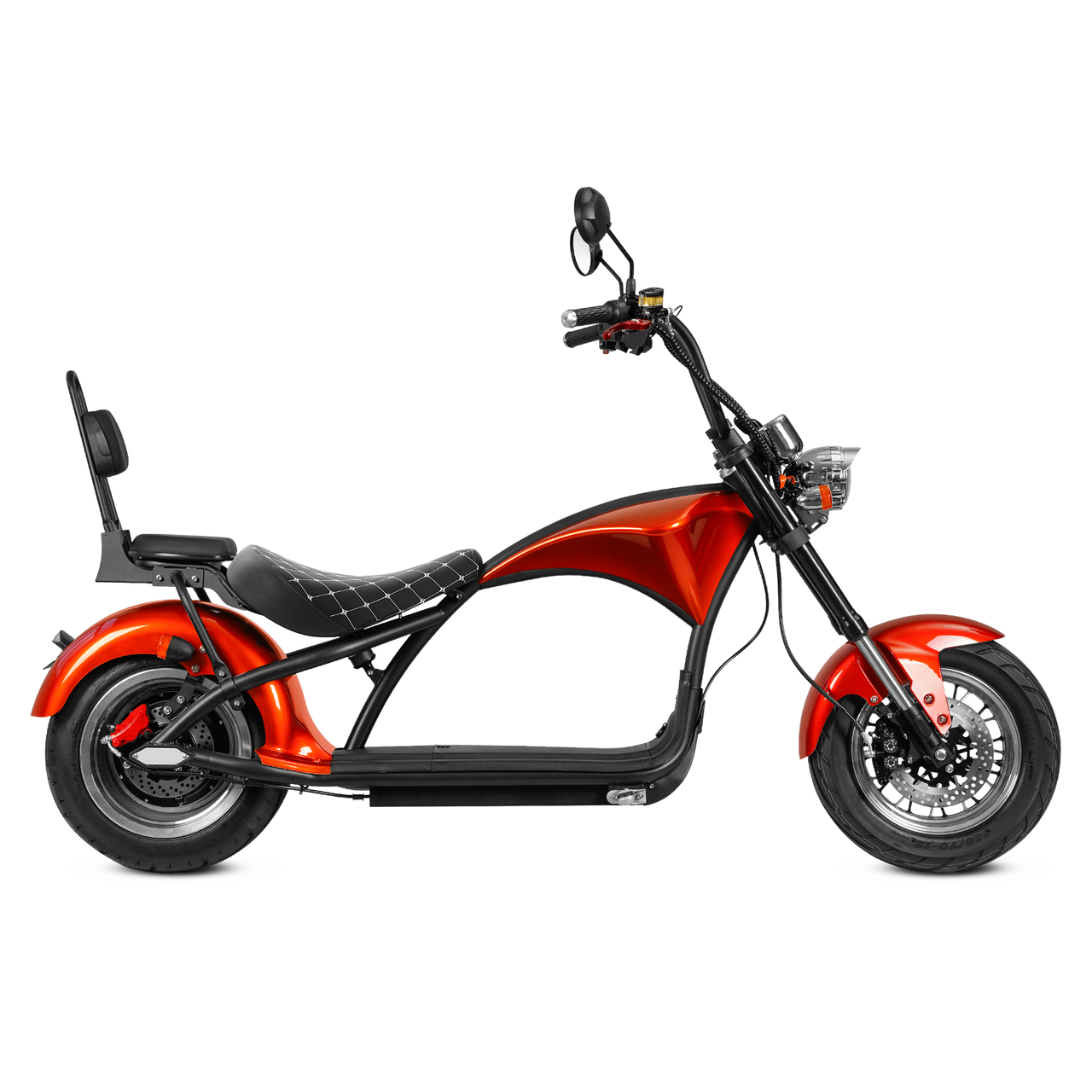 Electric Chopper Bike | Eahora Two-seat M1 (Electric Orange)