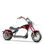 2000W Electric Chopper Motorcycle_Fat Tire Electric Scooter_Eahora Emars M1P_Garnet