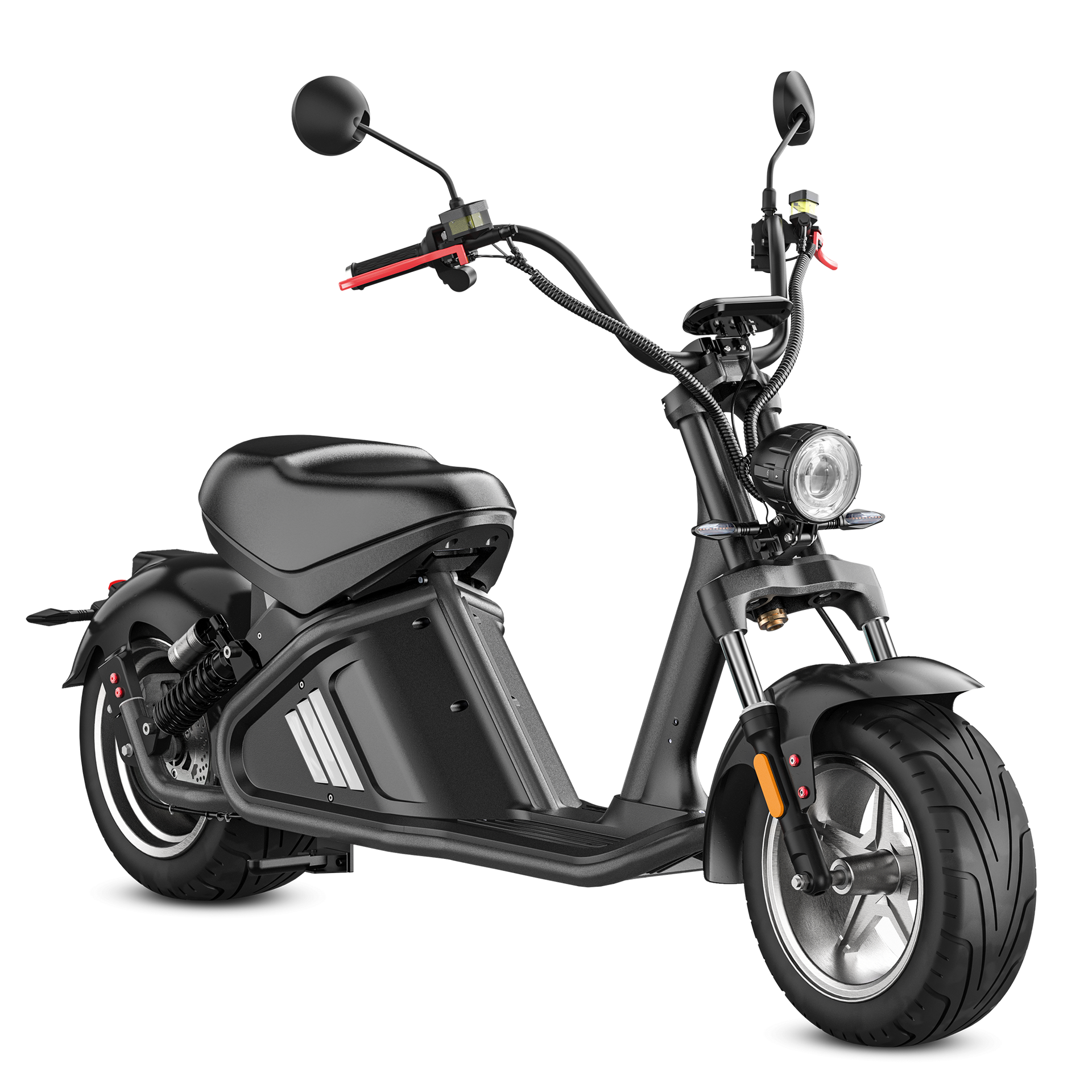 3000W Electric Fat Tire Scooter_Moped For Adults_Eahora Etwister M2_Black