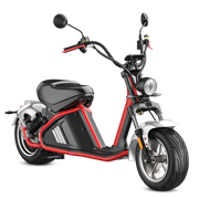 3000W Electric Fat Tire Scooter_Moped For Adults_Eahora Etwister M2_Red Silver
