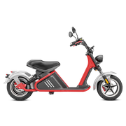 3000W Electric Fat Tire Scooter_Moped For Adults_Eahora Etwister M2_Red Silver