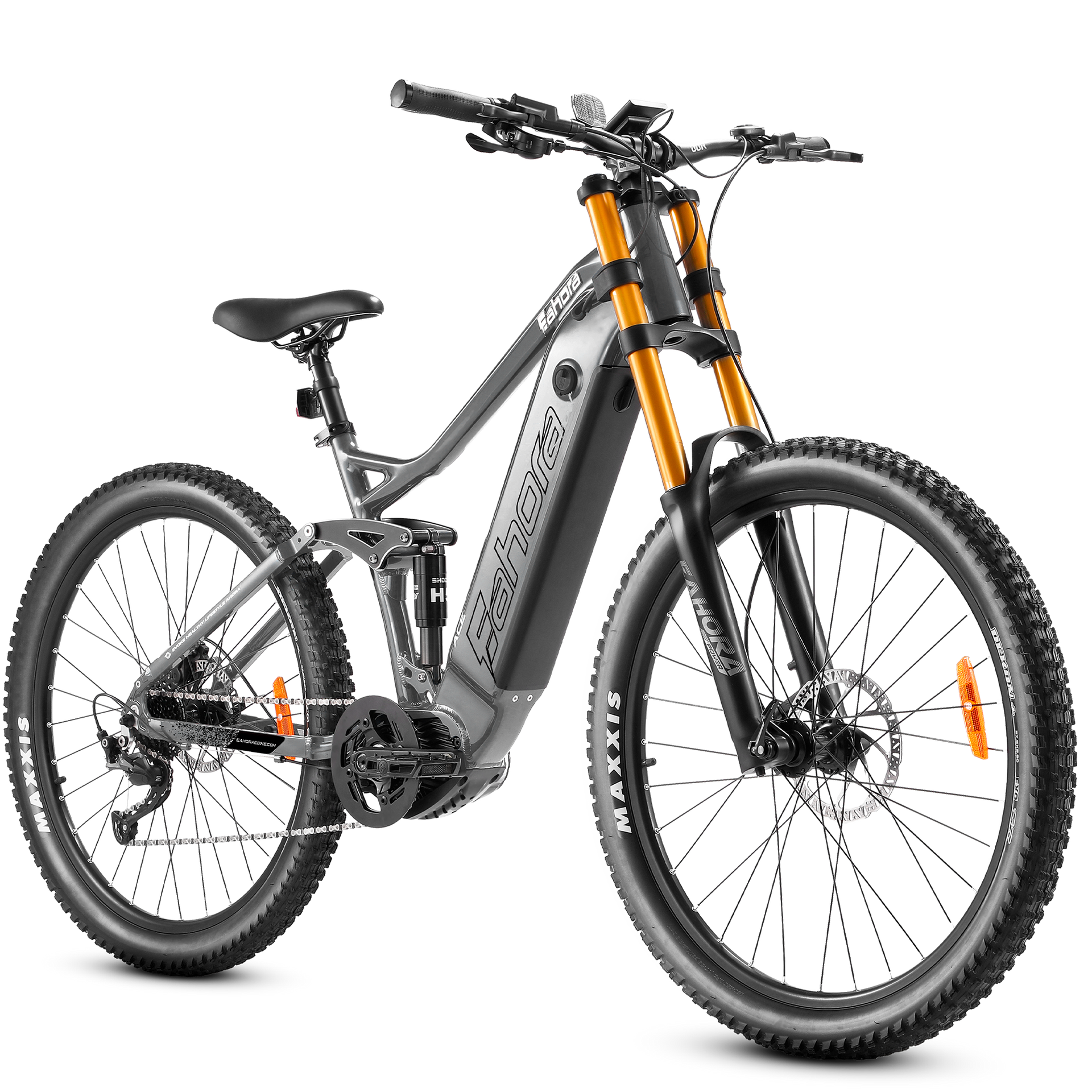 500W Mountain Electric Bike | Mid Dirve eBike | Eahora ACE (Grey)