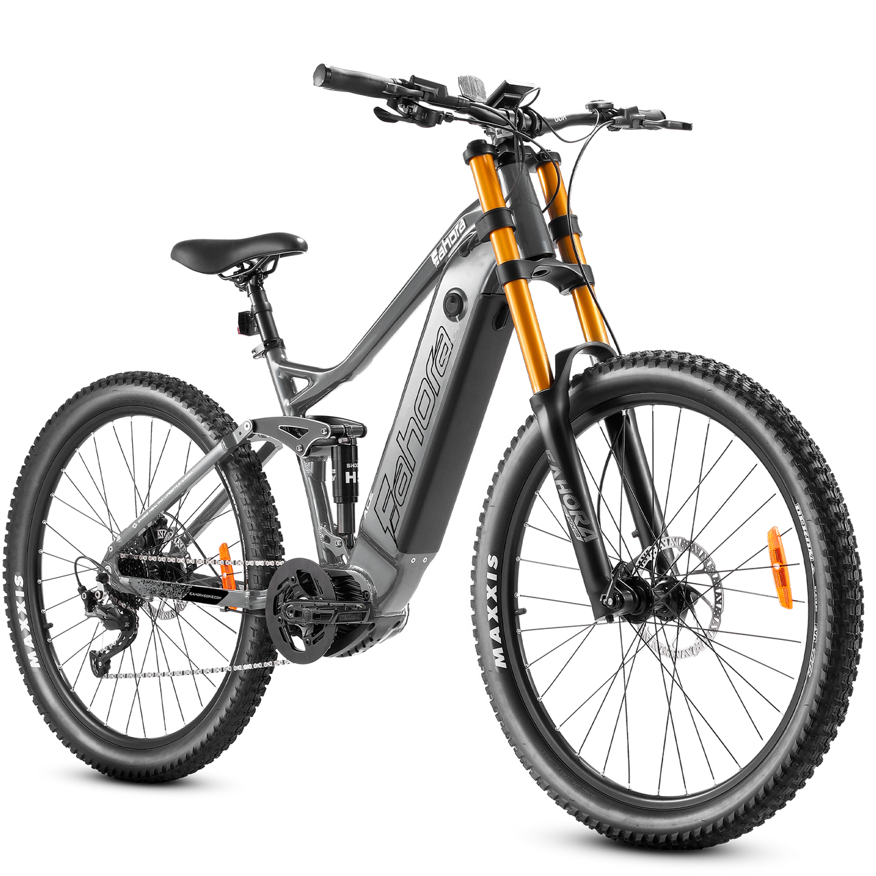 500W Mountain Electric Bike | Mid Dirve eBike | Eahora ACE (Grey)