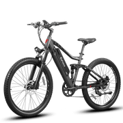 500W Mountain Electric Bike | Full Suspension Mountain eBike | Eahora AM100 (Red)
