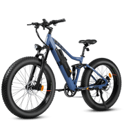 750W Mountain Electric Bike | Full Suspension Mountain eBike | Eahora AM200 (Blue)