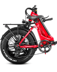 500W Folding Electric Bike | Step Thru Electric Bike | Eahora Urban (Red)