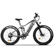 750W Electric Bike | Full Suspension Electric Mountain Bike | Eahora XC300 (Grey)